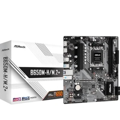 Afbeelding van ASRock B650M H/M.2+ Moederbord Socket AMD AM5 Vormfactor Micro ATX chipset AMD® B650