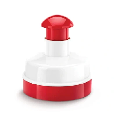 Afbeelding van Metaltex Kitchen Helpers Hamburgerpers 11 Cm Rood/Wit