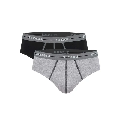 Afbeelding van Sloggi 2ER Packstart C2P BOX Slip, Heren, Maat: XL, Schwarz
