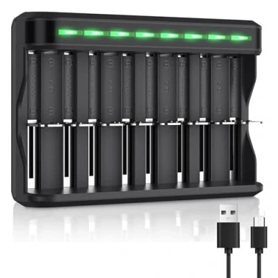 Afbeelding van BONAI Universele acculader Intelligente snellader Voor AA AAA C D Ni MH/NI CD oplaadbare batterijen