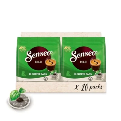 Afbeelding van Senseo® Pads Mild Protection Gecertificeerde zoete koffie, 10 verpakkingen à 16 koffiepads