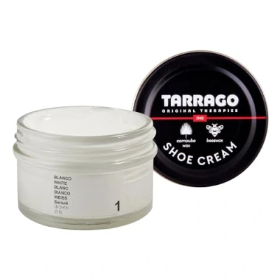 Afbeelding van Shoe Cream Beschermende crème voor leren schoenen, schoenverzorging, voedt, herstelt en beschermt 50 ml, (01) Wit