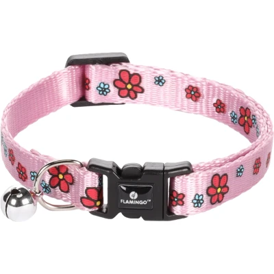Afbeelding van Kattenhalsband Ziggi Bloem Roze 20 35 cm x 10 mm
