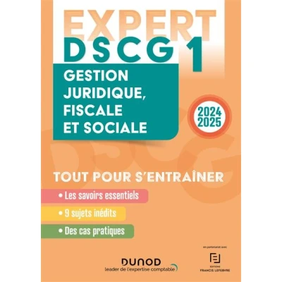 Image de DSCG 1 EXPERT Gestion juridique, fiscale et sociale 2024