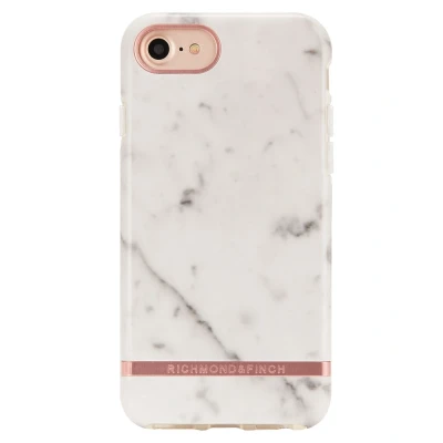 Afbeelding van Richmond &amp; Finch Freedom Series Apple iPhone 6/6S/7/8/SE (2020/2022) White Marble/Rose Gold
