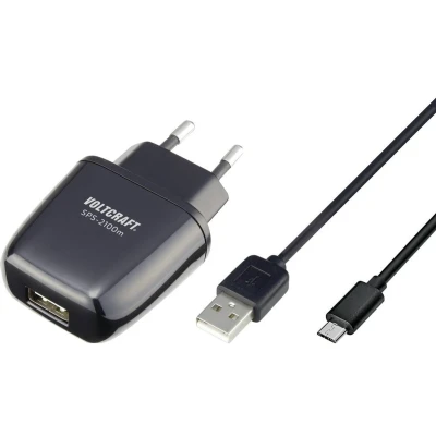 Afbeelding van VOLTCRAFT SPS 2100m USB oplader 10.5 W Thuis Uitgangsstroom (max.) 2100 mA Aantal uitgangen: 1 x USB, Micro Geschikt voor Raspberry Pi 2