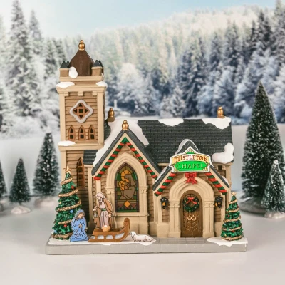Afbeelding van je Mistletoe Chapel B/O Led Kerst koopt goedkoop bij Warentuin. LEMAX