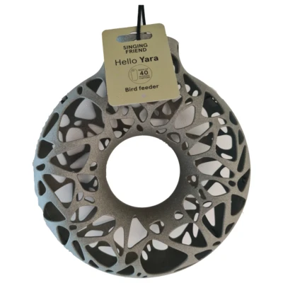 Afbeelding van Singingfriend Yara Feeder 100% Recycled Voersilo 23x7.5x25 cm Antraciet