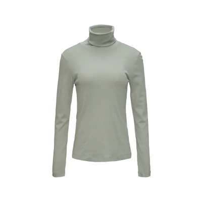 Afbeelding van QS MIT Rollkragen Longsleeve, Dames, Maat: XS, Salbeigrün