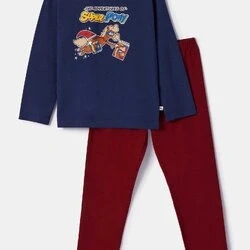 Afbeelding van Woody Jongens/Heren Pyjama Donkerblauw Pony 14 jaar