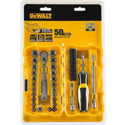 Afbeelding van DeWALT DWMT81610 0 1/4 Dopsleutelset 50 delig