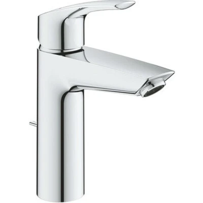 Afbeelding van GROHE Eurosmart Wastafelmengkraan M Size metalen hendel SilkMove StarLight EcoJoy temperatuurbegrenzer chroom