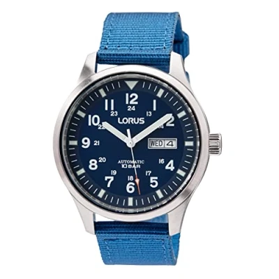 Afbeelding van seiko Lorus 32025166 Automatisch analoog herenhorloge, Blauw, één maat, bandjes, Riemen