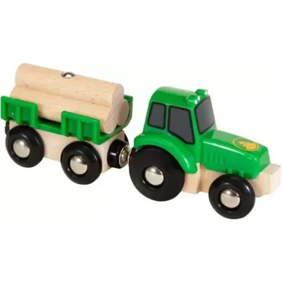Afbeelding van BRIO Tractor met aanhanger 33799