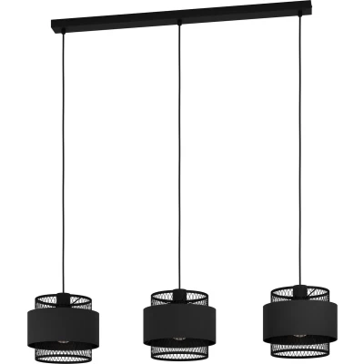 Afbeelding van EGLO Bazely Hanglamp E27 99 cm industrieel zwart