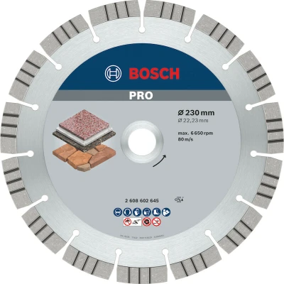 Afbeelding van Bosch Diamantschijf Best for Stone diameter 230 x asgat 22.2mm