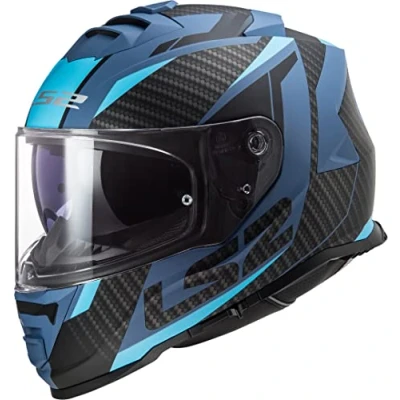 Afbeelding van LS2 FF800 Storm II integraalhelm Racer mat blauw Maat XL