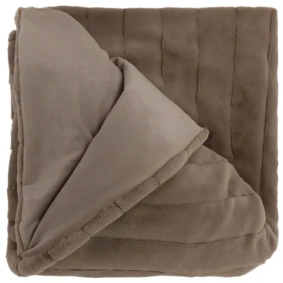 Afbeelding van Unique Living Plaid Norah Taupe 150x200cm