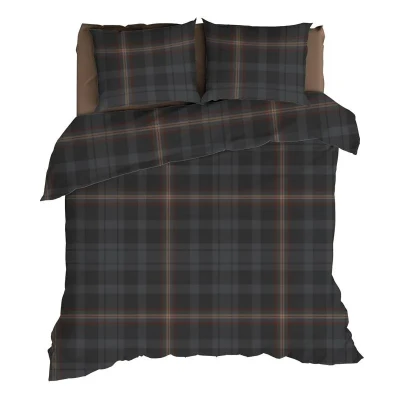 Afbeelding van Romanette Bariloche Dekbedovertrek Lits jumeaux 240x200/220 cm Antra/Taupe