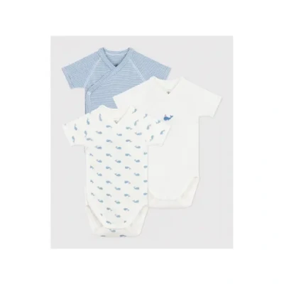 Afbeelding van Petit Bateau 3 PACK Unisex Body multicoloured voor kinderen, Maat: 60, Multi/coloured