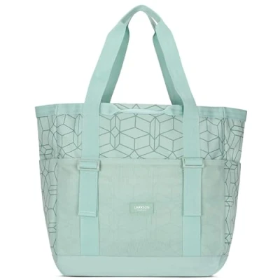 Afbeelding van Larkson Smilla Shopper, Maat: One Size, Mint gemustert