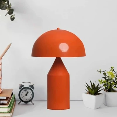 Afbeelding van bamyum Lipeo Groene tafellamp Ø 30 cm, metalen paddenstoellamp, tafellamp, woonkamertafellamp, retro klein bedlampje, lamp