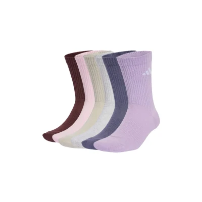 Afbeelding van adidas Performance Newlogocrw 6PACK Sportsokken aurora ruby preloved violet powder plum light grey heather, Maat: 37 39