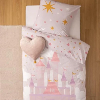 Afbeelding van Atmosphera Kids Dekbedovertrek set met 1 kussensloop 140x200cm/65x65cm Kasteel