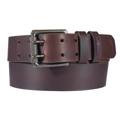 Afbeelding van Carhartt Hamilton herenriem, Craftsman Double Prong lederen (bruin)