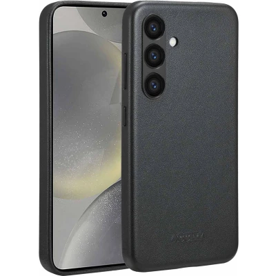 Afbeelding van Accezz Hoesje Geschikt voor Samsung Galaxy S24 MagSafe Leather Backcover zwart
