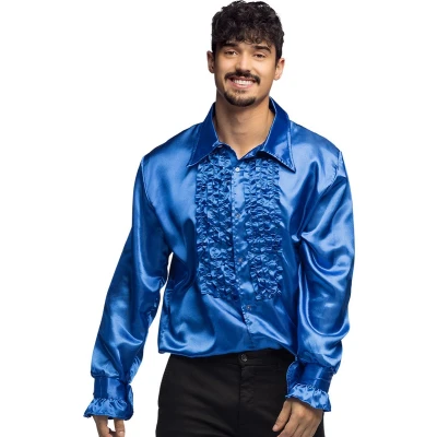 Afbeelding van Boland Party shirt koningsblauw (M) Volwassenen Danser/danseres 80&#039;s &amp; 90&#039;s Disco