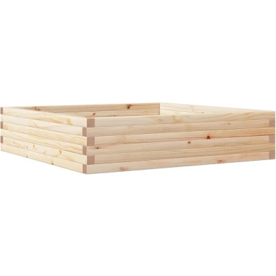 Afbeelding van Plantenbak 100x100x23 cm massief grenenhout