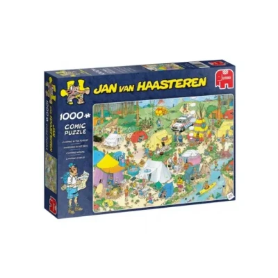 Afbeelding van Jan van Haasteren Kamperen in het Bos (1000 stukjes), 12Y+