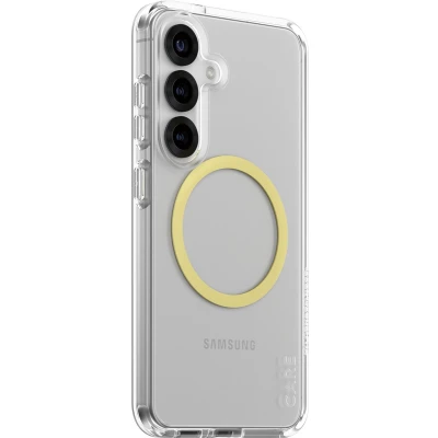 Afbeelding van PanzerGlass CARE Flagship Urban Combat Backcover Samsung Galaxy S25 Transparant, Chardonnay Inductieve lading, Stootbestendig