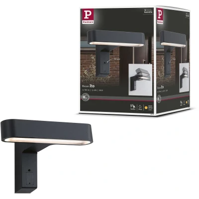 Afbeelding van Paulmann House ITO horizontal 94548 Verlichtingssysteem GEV Light in garden LED wandlampen 6 W Warmwit Antraciet