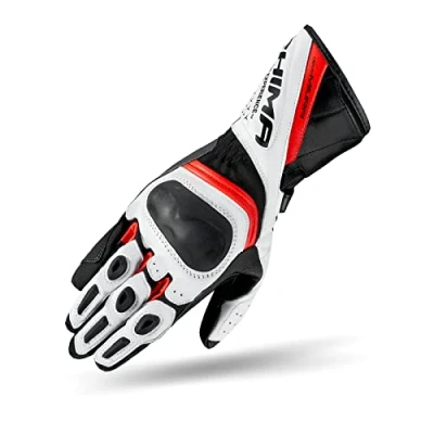 Afbeelding van SHIMA Miura Perforated Dames Zwart Wit Rood Handschoenen Maat XS Handschoen