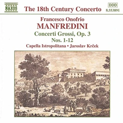 Afbeelding van Capella Istropolitana, Jaroslav Krecek Manfredini: Concerti Grossi, Op. 3 Nos. 1 12 (CD)