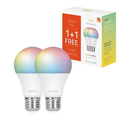 Image de Pack Ampoule connectée Hombli Smart Bulb RGB E27 9W