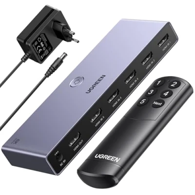 Afbeelding van UGREEN HDMI KVM Switch 8K 60Hz 5 ingangen 1 uitgang