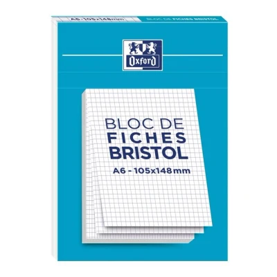 Image de Bloc de 30 fiches Bristol A6 2.0 Oxford Q5