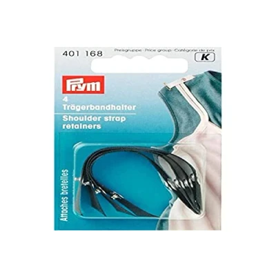Image de PRYM, 401168 Lot de 4 supports bande support Noir