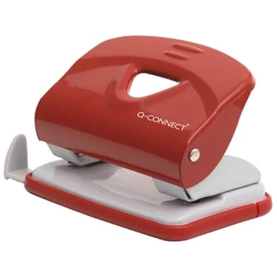 Afbeelding van Q CONNECT Light Duty perforator, metaal, 20 blad, rood