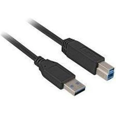 Afbeelding van Sharkoon USB 3.0 stekker A naar B (3 m, 3.0), kabel