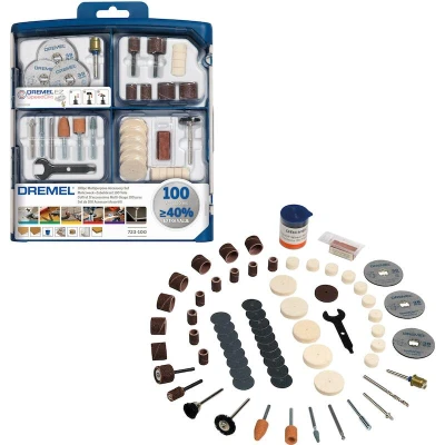 Afbeelding van Dremel 2615S723JA Multifunctionele accessoireset 100 delig Schacht Ø 3.2 mm stuk(s)