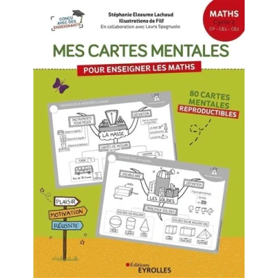 Image de Mes cartes mentales pour enseigner les maths Cycle 2 : CP, CE1, CE2