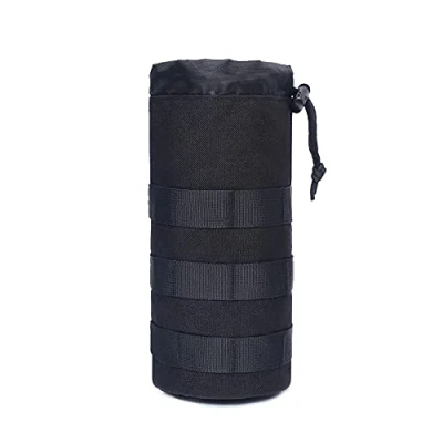 Afbeelding van ACEXIER Tactical Molle Water Bottle Bag Pouch Travel Holder Sports Hydration Outdoor voor Camping Hiking Fishing Bags, Zwart, Minimalistisch
