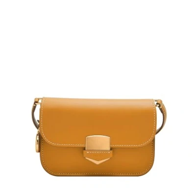 Afbeelding van FOSSIL Schoudertas Lennox Flap Crossbody Ochre Mosterdgeel