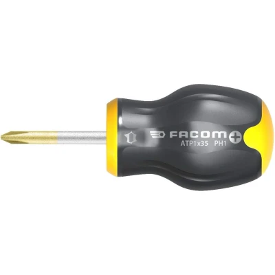 Afbeelding van FACOM ATP1X35 ProTwist schroevendraaier voor Phillips kruiskopschroeven met kort bled PH1 x 35 mm