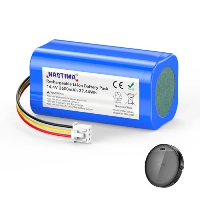 Afbeelding van NASTIMA 2600 mAh vervangende batterij voor 800T, 820S, 820T, PR INR18650 M25 4S1P 14,4V stofzuiger