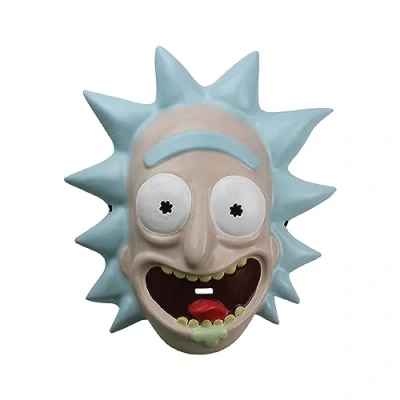 Afbeelding van Rubie&#039;s Rick Vacform officieel masker van and Morty, verkleedaccessoires voor volwassenen